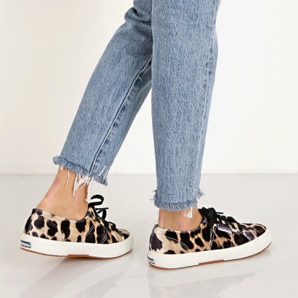 leopard superga sneakers